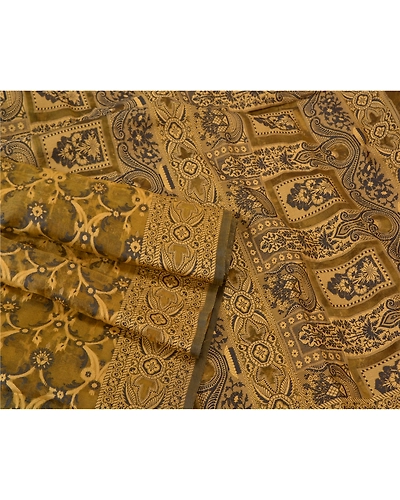 Sanskriti Vintage Green Sarees Pure Organza Silk Woven Premium Sari Fabric, PS-61166-Green-Woven Work-Pure Organza Silk-8