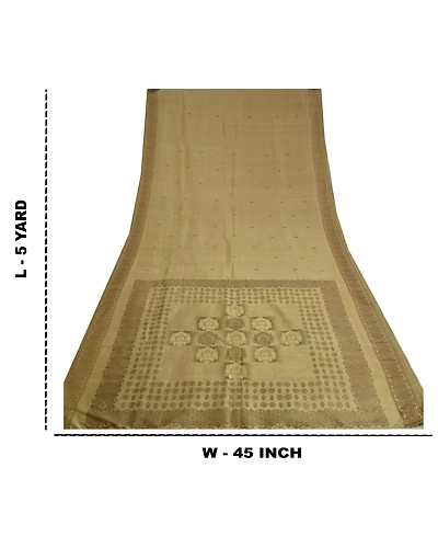 Sanskriti Vintage Olive Green Sarees Pure Silk Woven Premium Sari Craft Fabric, PS-61270-Olive Green-Woven Work-100% Pure Silk-1