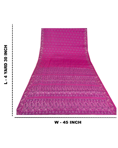 Sanskriti Vintage Purple Indian Sarees Art Silk Woven Cultural Sari Craft Fabric, PS-61352-Purple-Woven Work-Art Silk-1
