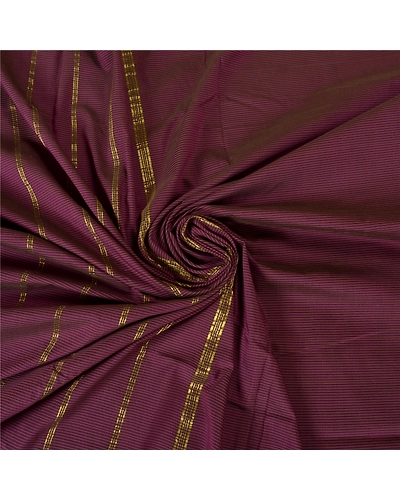 Sanskriti Vintage Purple Sarees Art Silk Woven Ilkal Rare Premium Sari Fabric, PS-61495-Purple-Woven Work-Art Silk-7