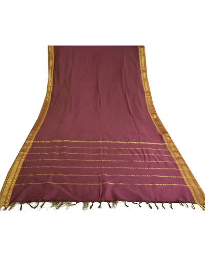Sanskriti Vintage Purple Sarees Art Silk Woven Ilkal Rare Premium Sari Fabric, PS-61495-Purple-Woven Work-Art Silk-9