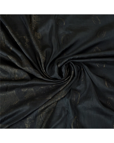 Sanskriti Vintage Black Sarees 100% Pure Silk Woven Zari Premium Sari Fabric, PS-61573-Black-Zari Work-Pure Silk-7