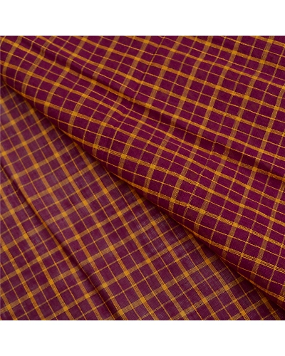Sanskriti Vintage Purple Sarees 100% Pure Cotton Woven Premium Sari Craft Fabric, PS-61661-Purple-Woven Work-Pure Cotton-3