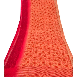 Sanskriti Vintage Peach Sarees Blend Georgette Printed Sari 5 Yd Craft Fabric, PRG-5362