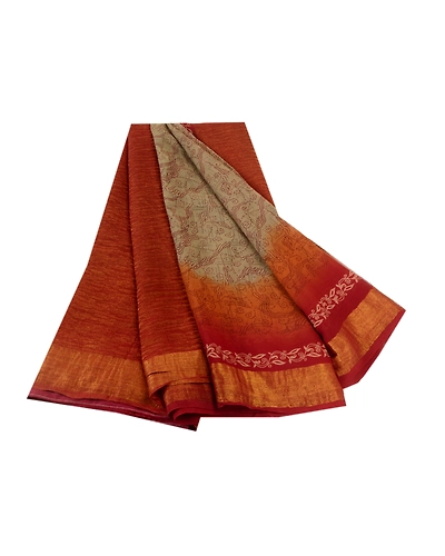 Sanskriti Vintage Olive Green Pure Georgette Silk Sarees Print Sari Craft Fabric, PRG-10417-Olive Green-Printed Floral Design-Pure Georgette Silk-2