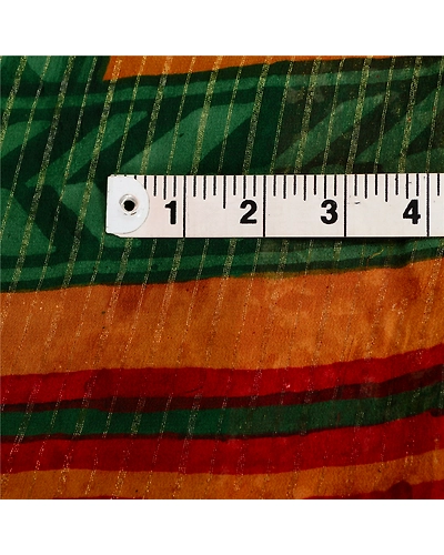 Sanskriti Vintage Dark Red Indian Printed Sarees Pure Georgette Silk Sari Fabric, PRG-10765-Dark Red-Printed Floral Design-Pure Georgette Silk-3