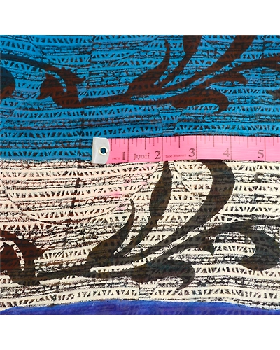 Sanskriti Vintage Multi Sarees Pure Georgette Silk Printed Sari 5Yd Craft Fabric, PRG-10968-Multi-Printed Floral Design-Pure Georgette Silk-3