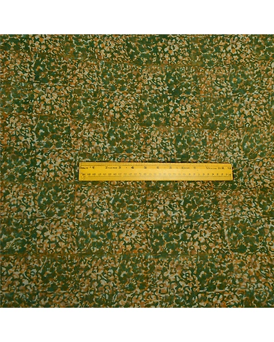 Sanskriti Vintage Sarees Green 100% Pure Georgette Silk Print Sari Craft Fabric, PRG-13071-Green-Printed Floral Design-Pure Georgette Silk-8