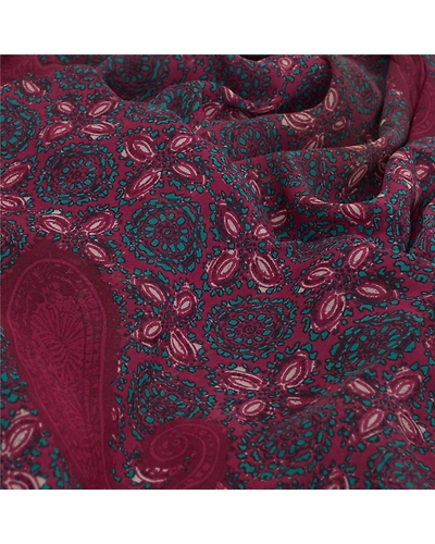 Sanskriti Vintage Purple Sarees Pure Georgette Silk Printed Sari Craft Fabric, PRG-9738-Purple-Printed Floral Design-Pure Georgette Silk-3