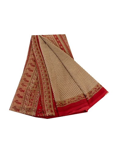 Sanskriti Vintage Sarees Gray Indian Printed Georgette Sari Soft Craft Fabric, PRG-11390-Gray-Printed Floral Design-Poly Georgette-2