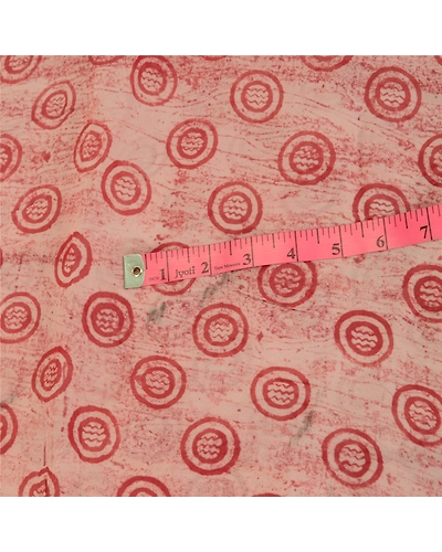 Sanskriti Vintage Sarees Pink Blend Georgette Printed Sari Floral Craft Fabric, PRG-11708-Pink-Printed Floral Design-Blend Georgette-3