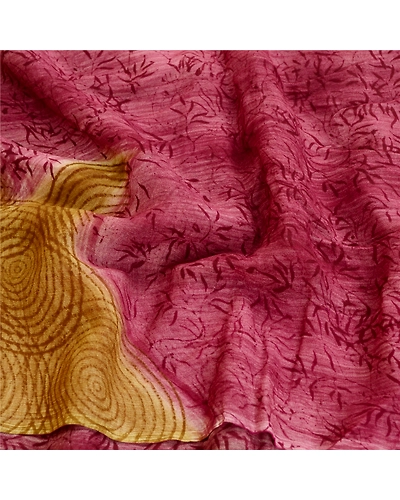 Sanskriti Vintage Sarees Purple Blend Georgette Printed Sari Soft Craft Fabric, PRG-11824-Purple-Printed Floral Design-Blend Georgette-6