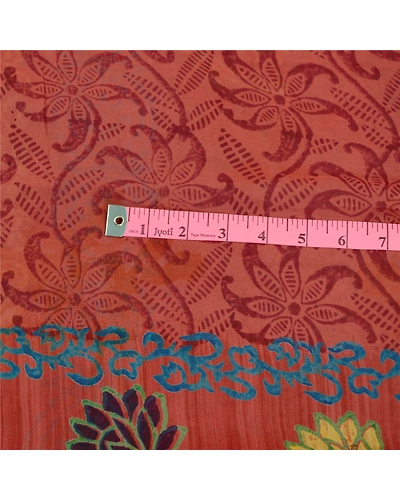 Sanskriti Vintage Sarees Dusty Pink Pure Georgette Silk Print Sari Craft Fabric, PRG-11912-Dusty Pink-Printed Floral Design-Pure Georgette Silk-3