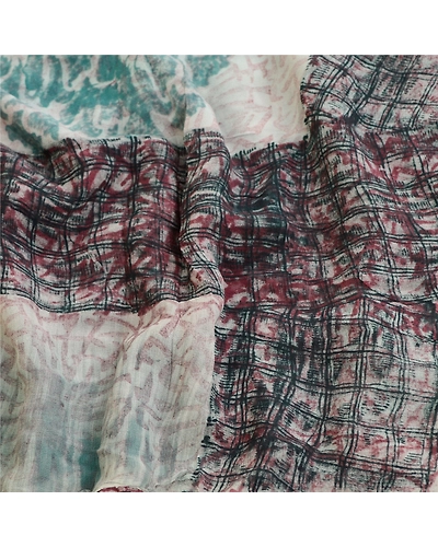 Sanskriti Vintage Saree Multi Blend Georgette Printed Sari Floral Craft Fabric, PRG-12203-Multi-Printed Floral Design-Blend Georgette-6
