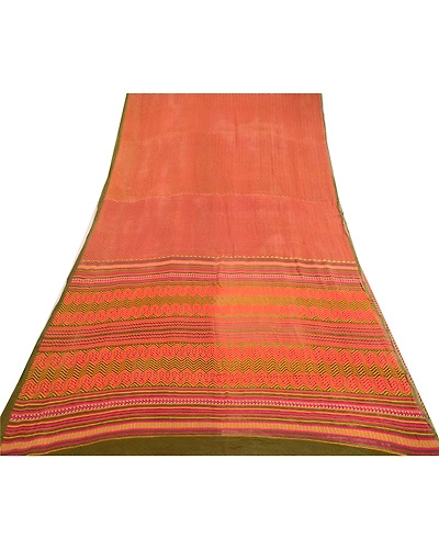 Sanskriti Vintage Saree Multi Pure Georgette Silk Printed Sari 5Yd Craft Fabric, PRG-12207-Multi-Printed Floral Design-Pure Georgette Silk-8