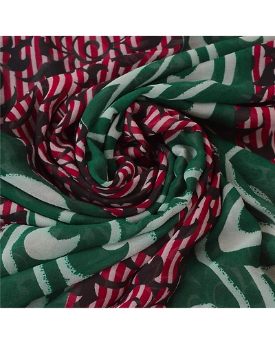 Sanskriti Vintage Indian Sari Pure Georgette Silk Printed Sarees Craft Fabric, PRG-5850-Multi-Printed Floral Design-Pure Georgette Silk-5