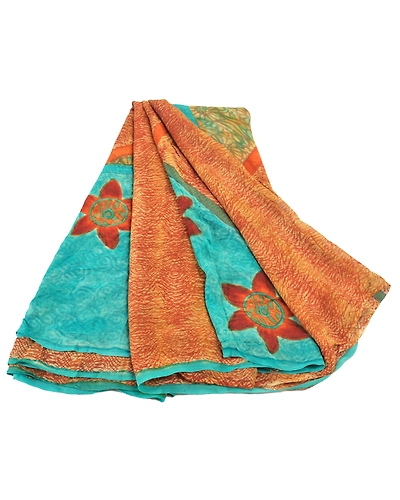 Sanskriti Vintage Brown Bollywood Printed Sari Pure Georgette Silk Fabric Sarees, PRG-6189-Brown-Printed Floral Design-Pure Georgette Silk-6