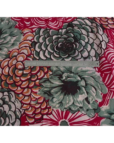 Sanskriti Vintage Sarees Printed Sari 100% Pure Georgette Silk Craft Fabric, PRG-6796-Multi-Printed Work-Pure Georgette Silk-4