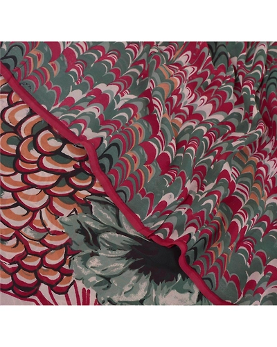 Sanskriti Vintage Sarees Printed Sari 100% Pure Georgette Silk Craft Fabric, PRG-6796-Multi-Printed Work-Pure Georgette Silk-6