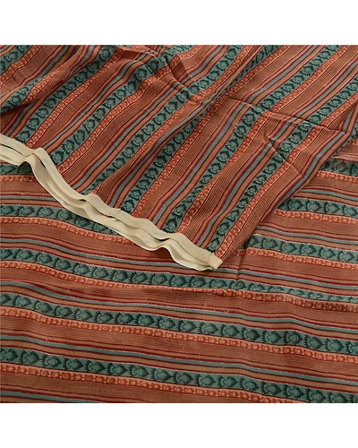 Sanskriti Vintage Multi Sarees Pure Georgette Silk Printed Sari 5Yd Craft Fabric, PRG-1566-Multi-Printed Floral Design-Pure Georgette Silk-16