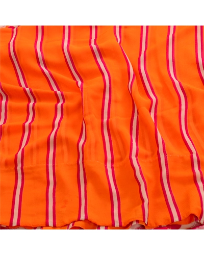 Sanskriti Vintage Pink From India Sarees Georgette Printed Sari 5Yd Craft Fabric, PRG-4528-Pink-Printed Floral Design-Poly Georgette-15