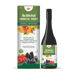 Activist Immune shot is to overcome Hypertension, Helps boost immunity, Acts as an antioxidant, Improves Stamina, Maintain good skin health, new cell regeneration