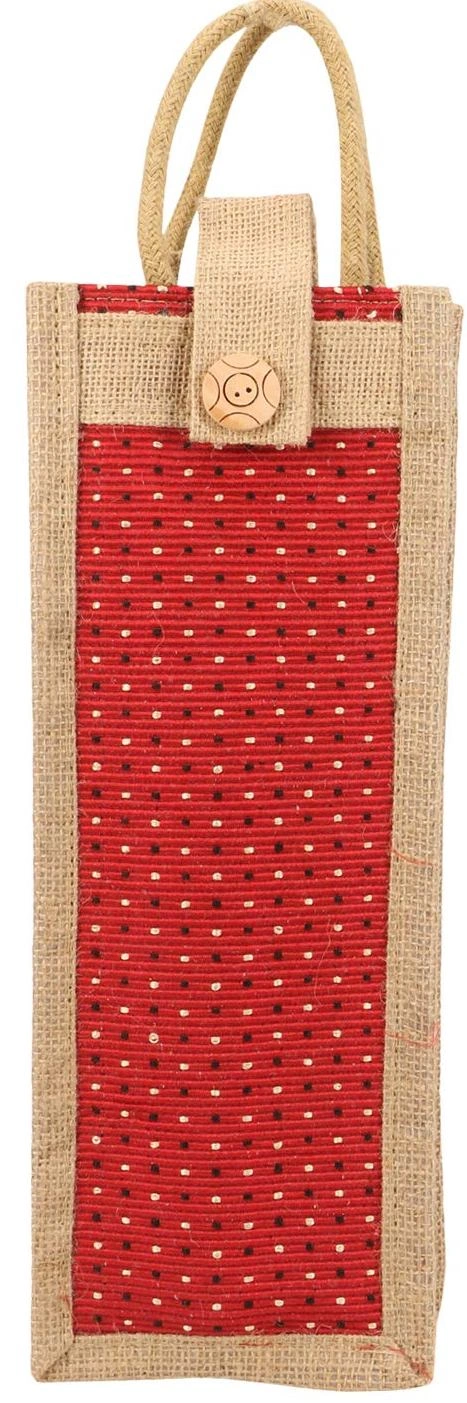 Jute Water Bottle Bag-WBJB02-3