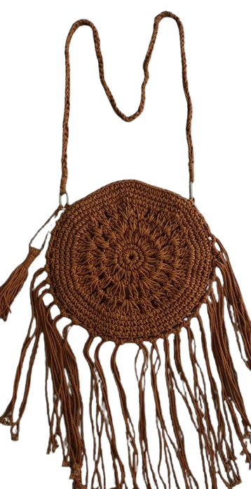 Macrame Cotton Round Bag-MRP03-3