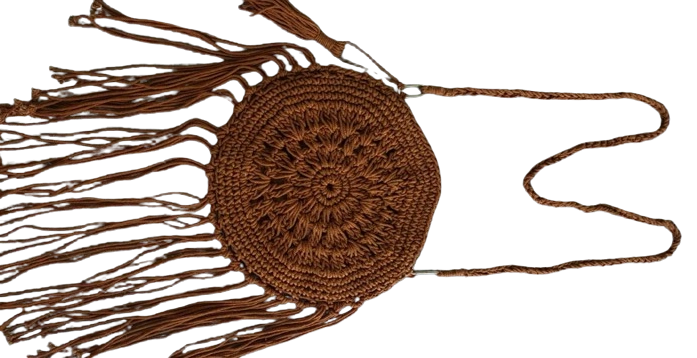 Macrame Cotton Round Bag-MRP03-1