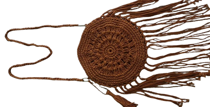 Macrame Cotton Round Bag-MRP03-2