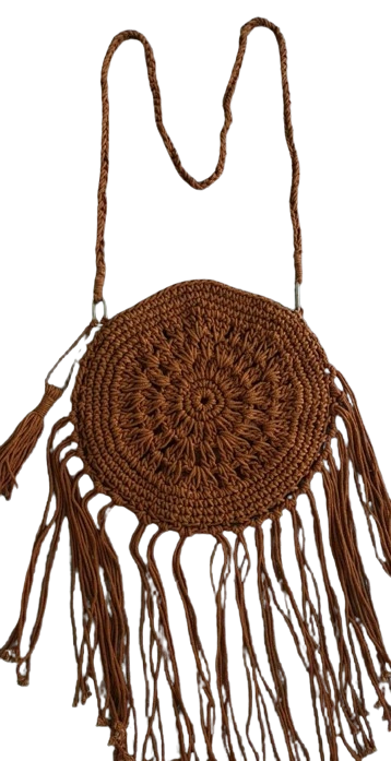 Macrame Cotton Round Bag-MRP03-MRP03