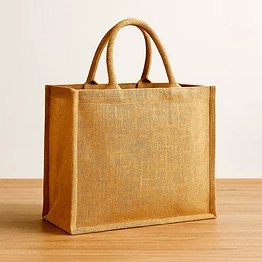 natural juco shopping bags jute and cotton eco-friendly reusable bags for wholesale export supply