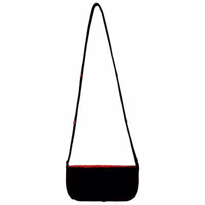 Maroon Handcrafted Beaded Crossbody Bag Cotton Sling Bag With Zipper and Magnetic Snap for Wholesale Bulk Export-1