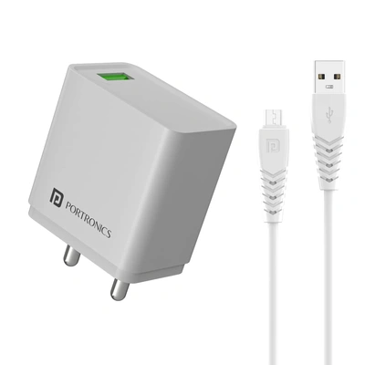 PORTRONICS POR 10015 ADAPTO 18W CHARGER WITH CABLE
