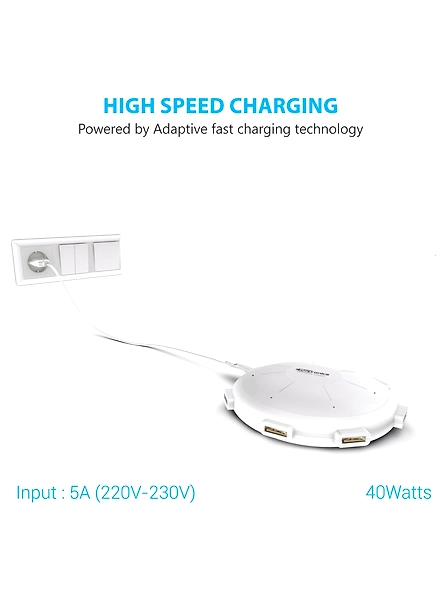 PORTRONICS POR 343 UFO HOME CHARGER-White