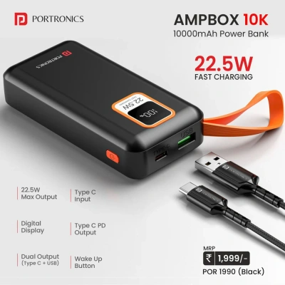 PORTRONICS POR-1990 AMPBOX 10K POWER BANK