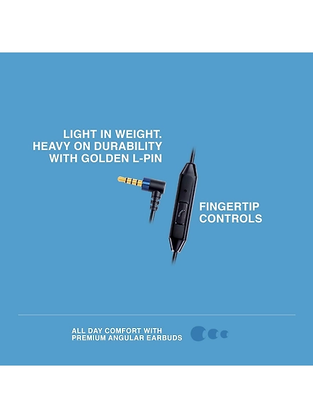 FINGERS SOUND BOOMERANG WIRED EARPHONE-Black Gold