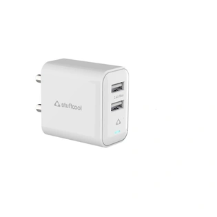 STUFFCOOL HKFLOW12C-WHT FLOW 12 CHARGE IT 2.4 AMP USB WALL CHARGER