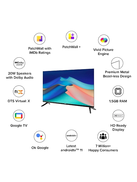MI L32M8-5AIN 80CM 32&quot; LED TV-Black