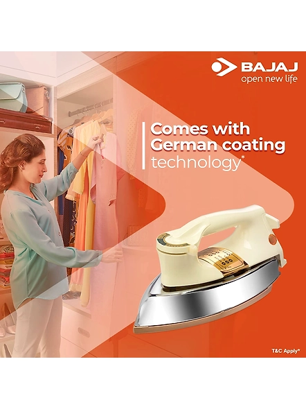 BAJAJ 440154 MAJESTY DHX 9 HEAVY WEIGHT IRON-White