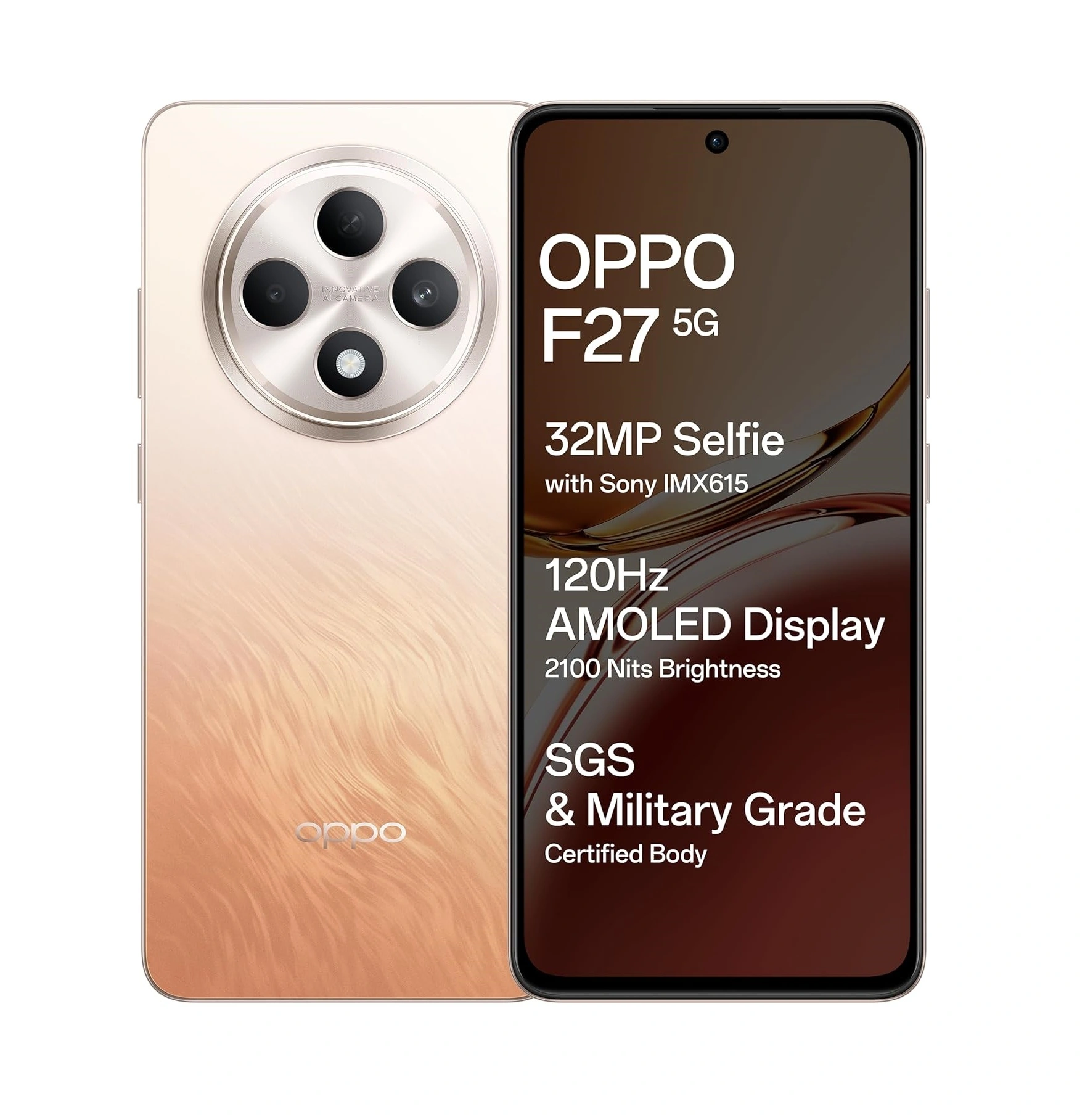 OPPO F27 5G-Amber Orange-128 GB-8 GB-1