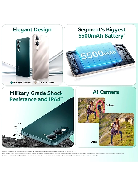 VIVO Y19E 5G-MAJESTIC GREEN-4 GB-64 GB