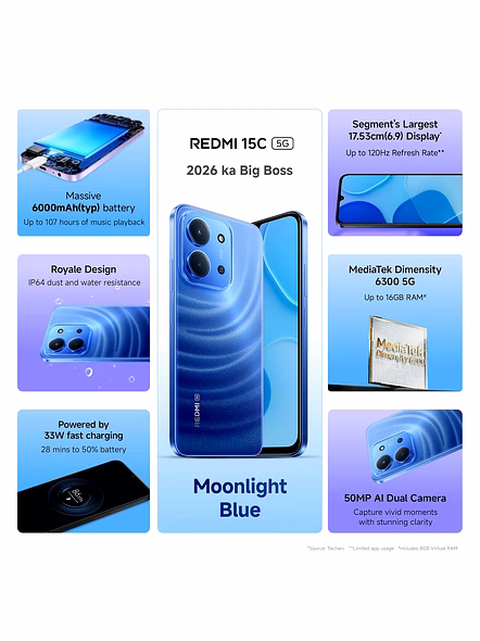REDMI 15C 5G-MOONLIGHT BLUE-128 GB-6 GB-2