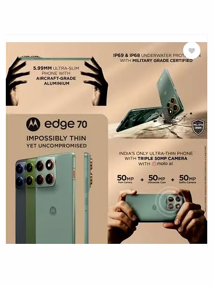 MOTOROLA EDGE 70-P. LILY PAD-256 GB-8 GB