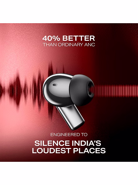 BOAT AIRDOPES PRIME 701 ANC WIRELESS HEADSET-OBSIDIAN GREY