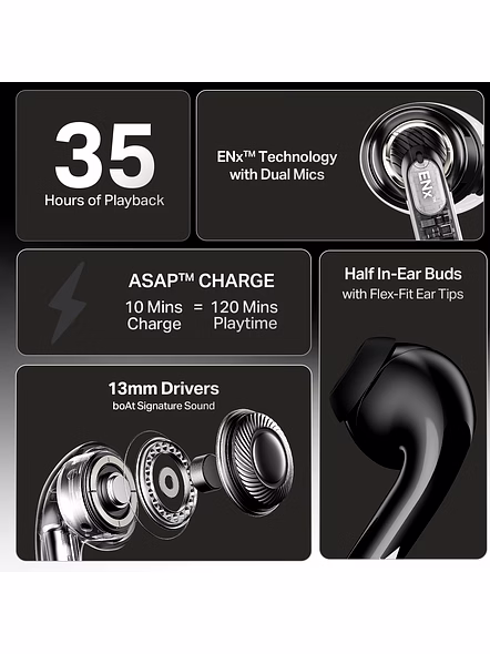 BOAT AIRDOPES 101V2 HEADSET-PITCH BLACK-2