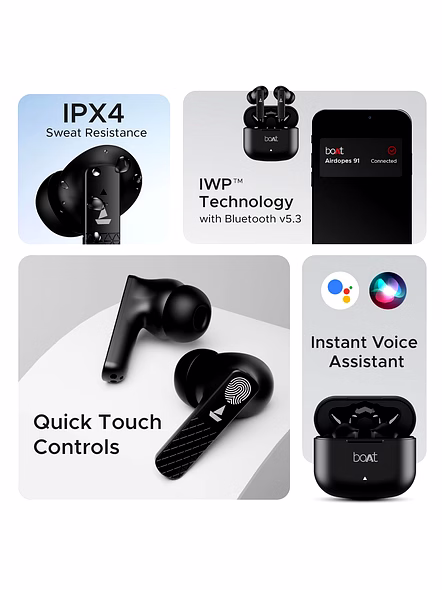 BOAT AIRDOPES PRIMO HEADSET-ACTIVE BLACK-2