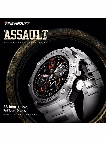 FIRE BOLTT BSW172 BT CALLING SMART WATCH-SILVER STEEL-1