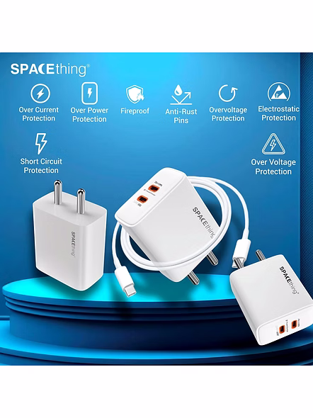 SPACETHING 92798 ST-CUBE PLUS 90W CHARGER WITH C TO C CABLE-WHITE-2