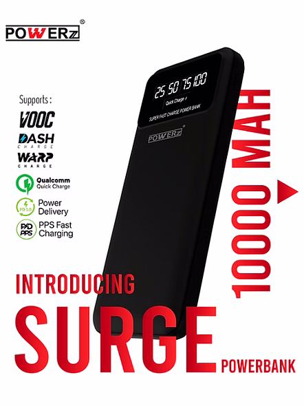 POWERZ SURGE 10000 mAh POWER BANK-SURGE